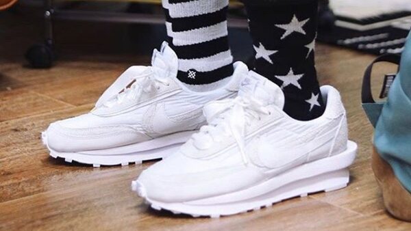 Giày Nike Sacai x LDWaffle 'White Nylon' BV0073-101 - Ảnh 5