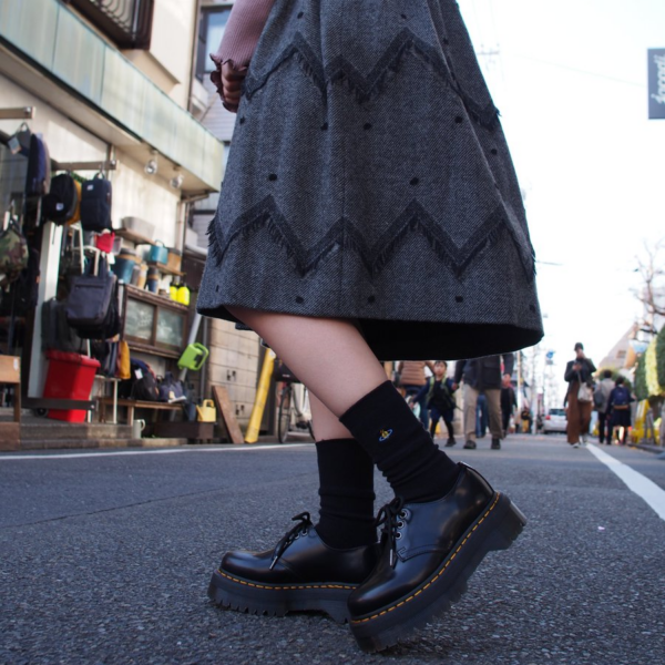Giày Dr. Martens Wmns 1461 Patent Platform Quad Black 26647001 - Ảnh 4