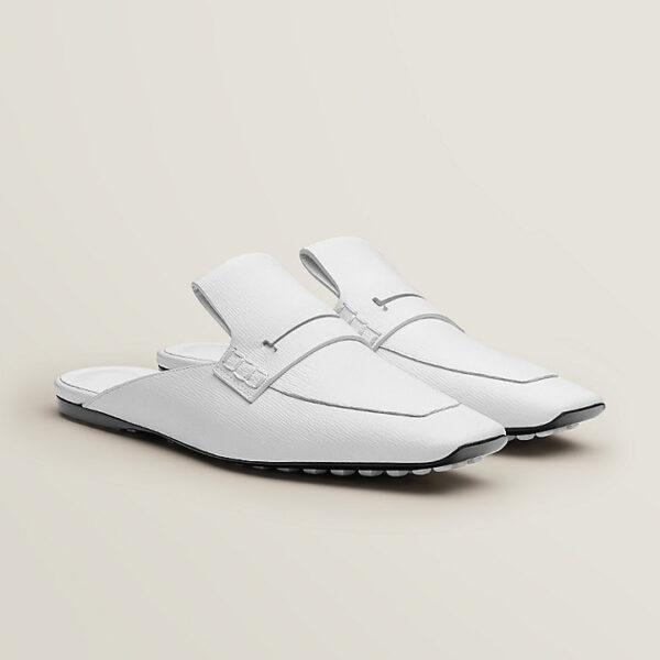 Giày Hermes Eloge Mule 'Blanc' H221038Z90360 - Ảnh 2