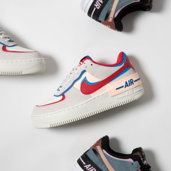 Giày Nike Wmns Air Force 1 Shadow 'Sail Royal Red' CU8591-100 - Ảnh 3