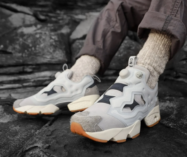 Giày Reebok END x InstaPump Fury Fossil Pack True Grey FZ3082 - Ảnh 2