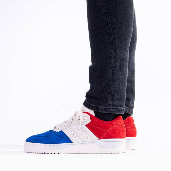 Giày Adidas Rivalry Low XLD Royal White Scarlet EF6414 - Ảnh 3