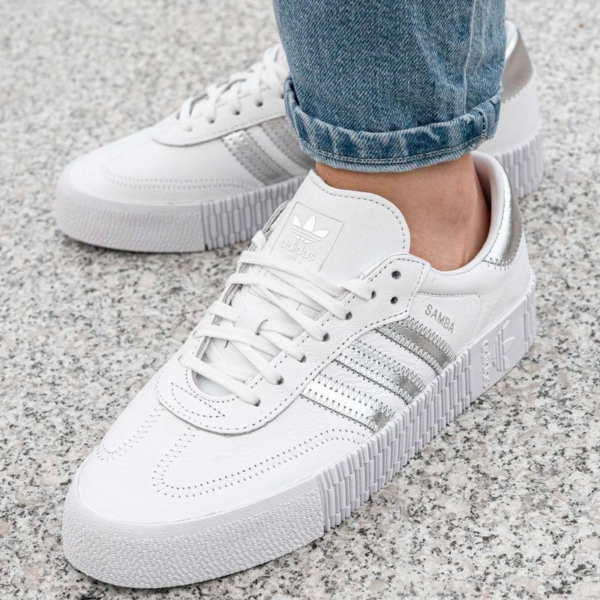 Giày Adidas Wmns Sambarose 'Cloud White Silver' EE9017 - Ảnh 2
