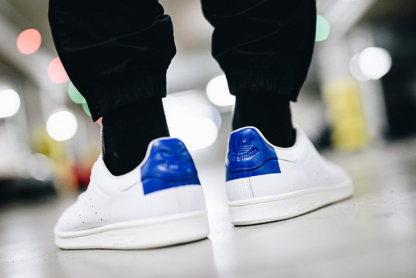 Giày Adidas Stan Smith 'White Collegiate Royal' EE5788 - Ảnh 4