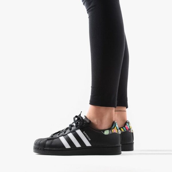 Giày Adidas Superstar Kadin Siyah Spor Ayakkabi 'Black' EE7500 - Ảnh 2