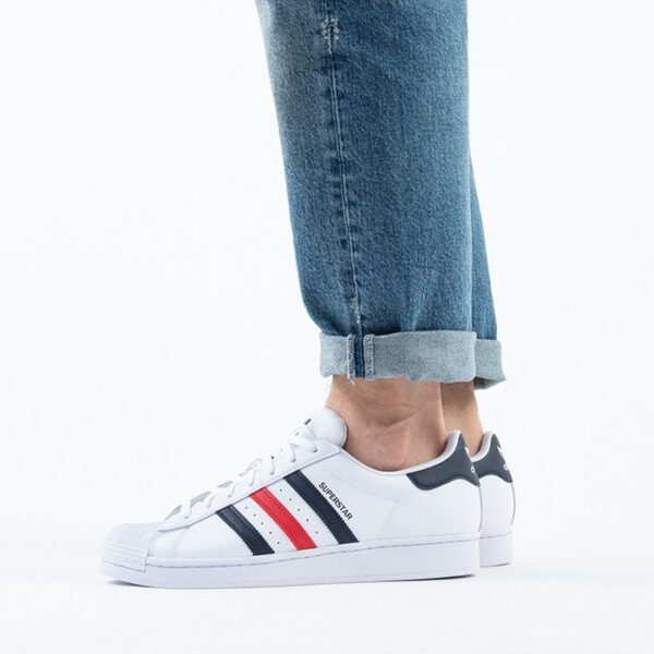 Giày Adidas Superstar 'White Scarlet' FX2328 - Ảnh 3