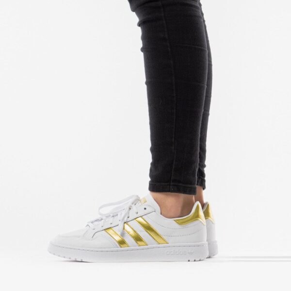 Giày Adidas Wmns Team Court 'White Gold Metallic' EF6058 - Ảnh 4