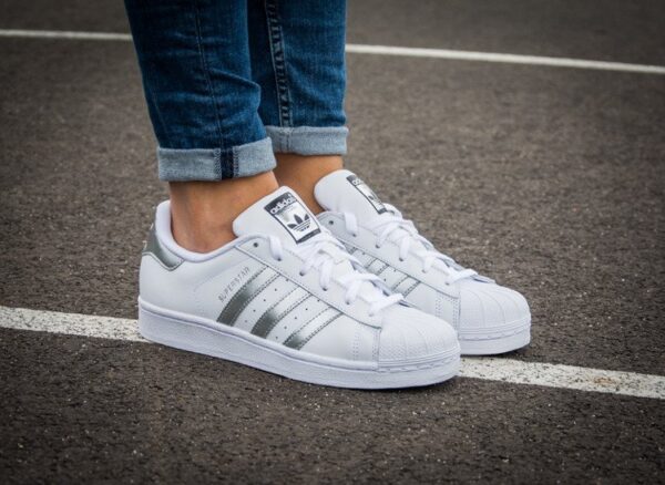 Giày Adidas Superstar 'White Silver Metallic' AQ3091 - Ảnh 3