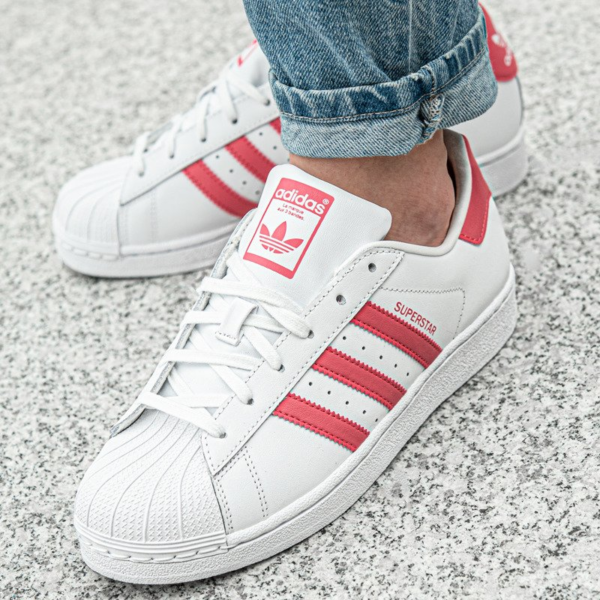 Giày Adidas Superstar J 'White Real Pink' CG6608 - Ảnh 3