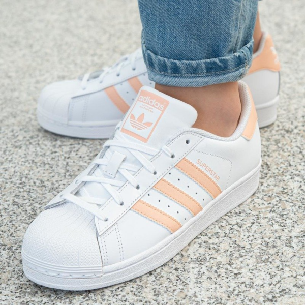 Giày Adidas SuperStar J 'White Pink' EE7820 - Ảnh 3