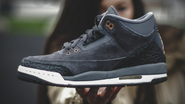Giày Nike Air Jordan 3 Retro GS 'Anthracite' 441140-035 - Ảnh 8