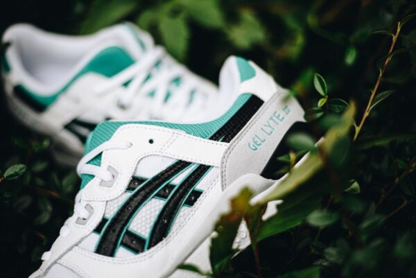 Giày Asics Gel Lyte 3 White Black Turquoise 1191A223-100 - Ảnh 5