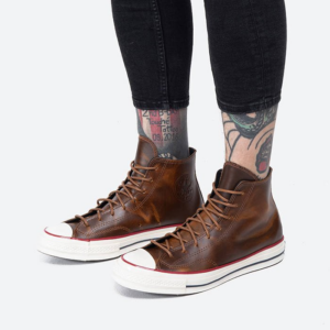 Alternative view of Giày Converse Chuck 70 High 'Color Leather Clove Brown' 170094C