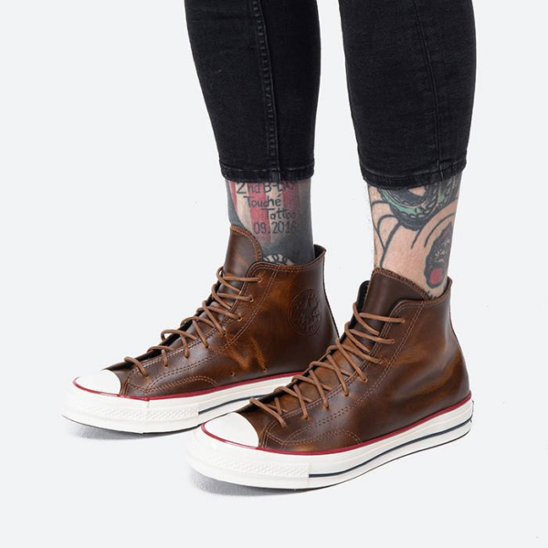 Giày Converse Chuck 70 High 'Color Leather Clove Brown' 170094C - Ảnh 2