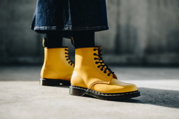 Giày Dr. Martens 1460 Smooth Unisex Boots Yellow 24614700 - Ảnh 6