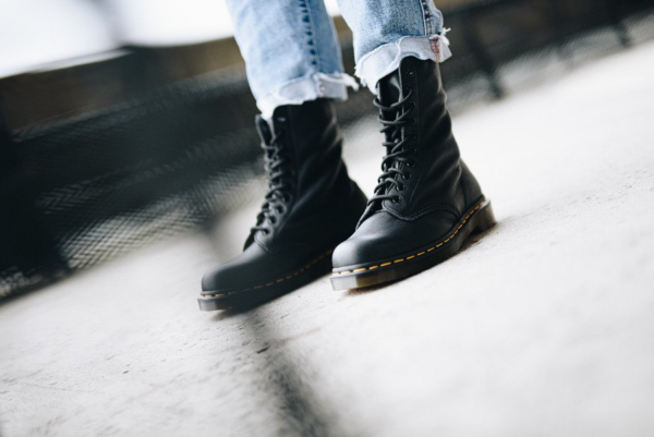 Giày Dr. Martens 1490 Black Virginia Shoes 22524001 - Ảnh 7