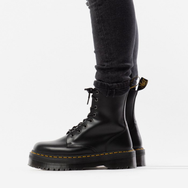 Giày Dr.Martens Jadon Smooth Leather Platform Boots Black 15265001 - Ảnh 3