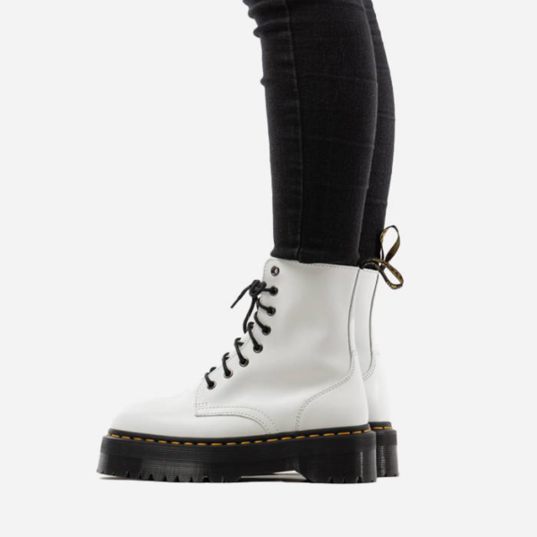 Giày Dr.Martens JADON Polished Smooth White 15265100 - Ảnh 2