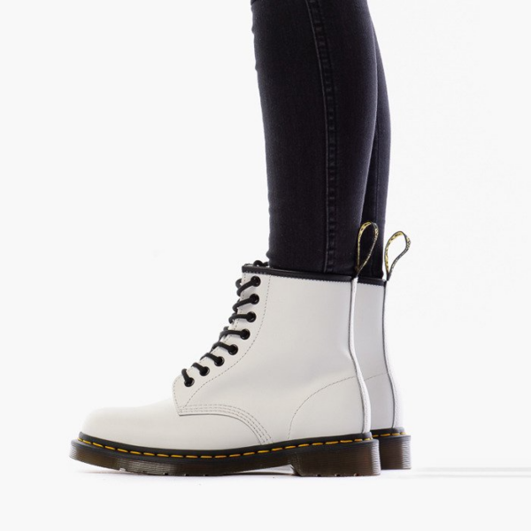 Giày Dr. Martens 1460 White Smooth Leather Boots 11822100 - Ảnh 3