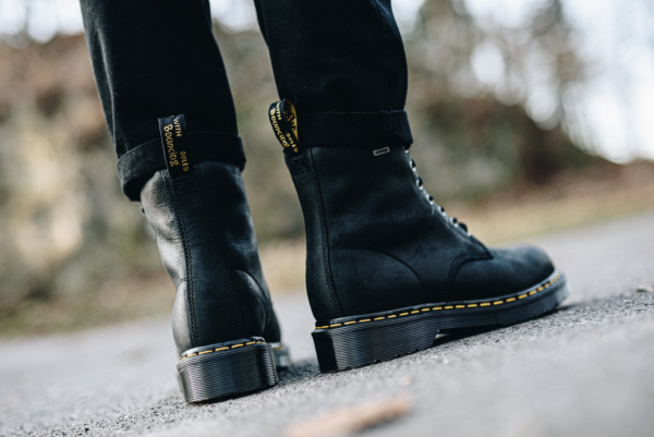 Giày Dr. Martens 1460 Pascal Bex Leather Lace Up Boots 'Black Pisa' 26206001 - Ảnh 4