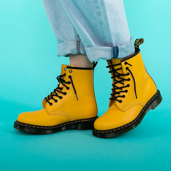 Giày Dr. Martens 1460 Smooth Unisex Boots Yellow 24614700 - Ảnh 3