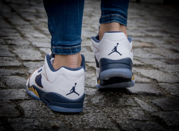 Giày Nike Air Jordan 5 Retro Low GS 'Dunk From Above' 314338-135 - Ảnh 4