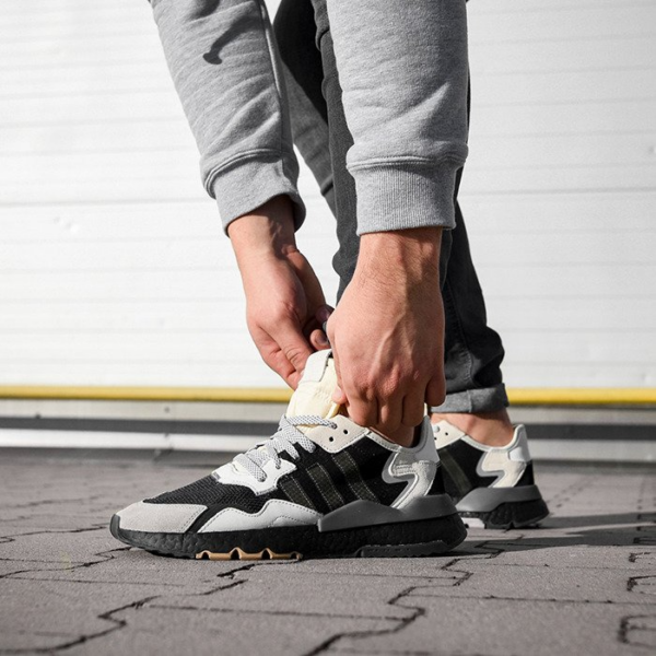 Giày Adidas Nite Jogger 'Grey Pack Carbon' BD7933 - Ảnh 2