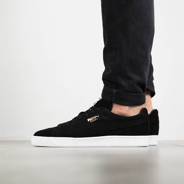 Giày Puma Suede Classic Metal Badge 'Black White' 370081-01 - Ảnh 4