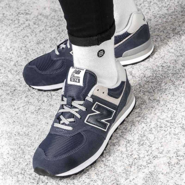 Giày New Balance 574 Kids 'Navy'  GC574GV - Ảnh 4