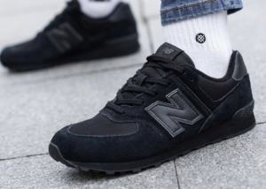 Alternative view of Giày New Balance 574 Kids 'Black' GC574TB