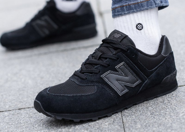 Giày New Balance 574 Kids 'Black' GC574TB - Ảnh 2