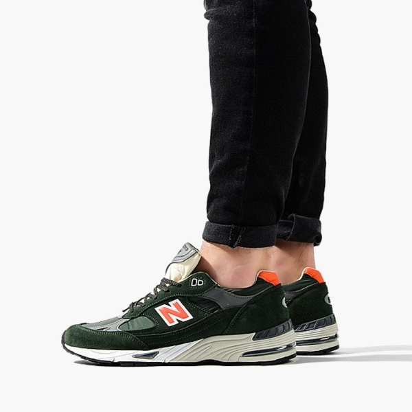 Giày New Balance 991 Made in England 'Forest Green Orange' M991TNF - Ảnh 3