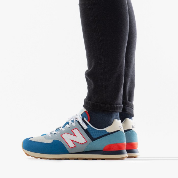 Giày New Balance 574 Mako Blue Turtle Dove ML574SOS - Ảnh 3