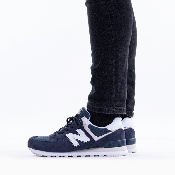 Giày New Balance 574 Fleece 'Navy' ML574SPZ - Ảnh 5
