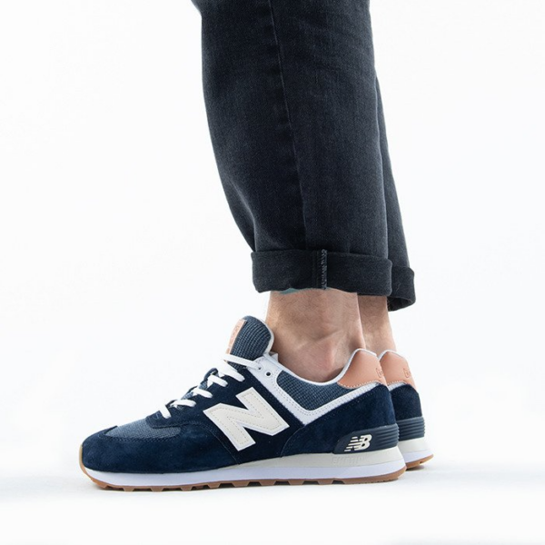 Giày New Balance 574 Natural Indigo Mahogany ML574TYA - Ảnh 5