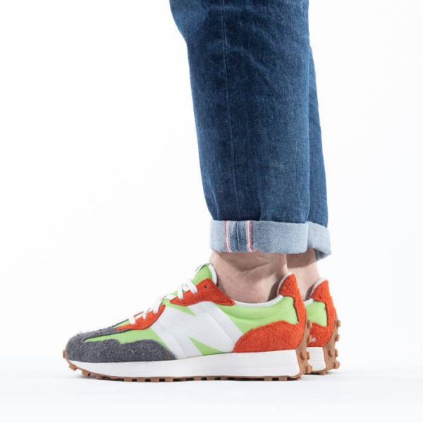 Giày New Balance 327 'Fluorescent Green' MS327SFA - Ảnh 3