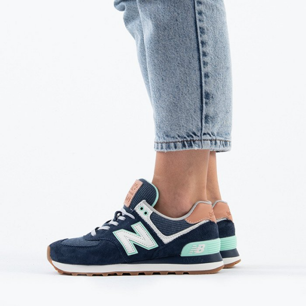 Giày New Balance Wmns 574 Beach 'Cruiser Navy' WL574BCM - Ảnh 2