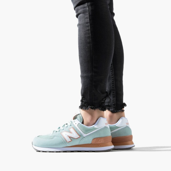 Giày New Balance Wmns 574 Mint Orange WL574ESE - Ảnh 2
