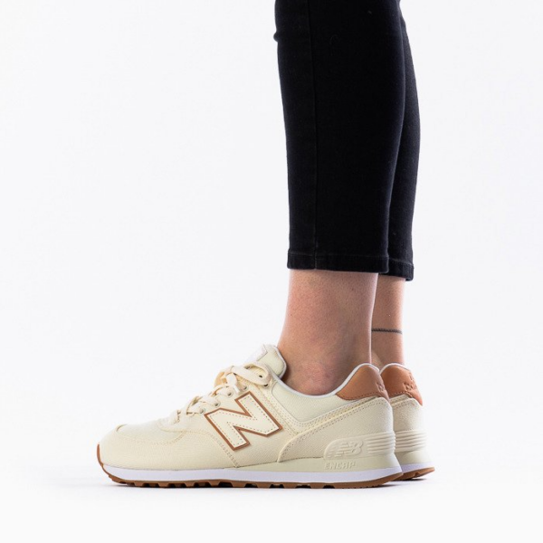 Giày New Balance Wmns 574 Trainer 'Beige' WL574SCB - Ảnh 3