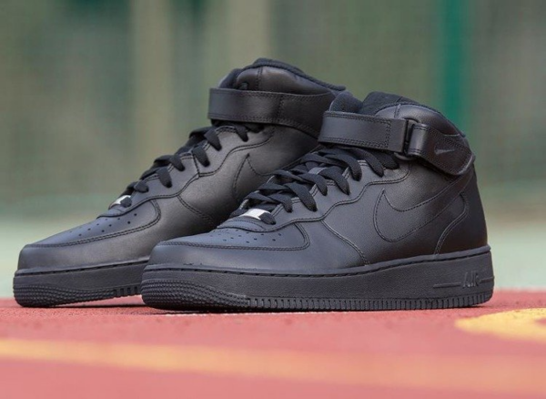 Giày Nike Air Force 1 Mid GS 'Black' 314195-004 - Ảnh 4