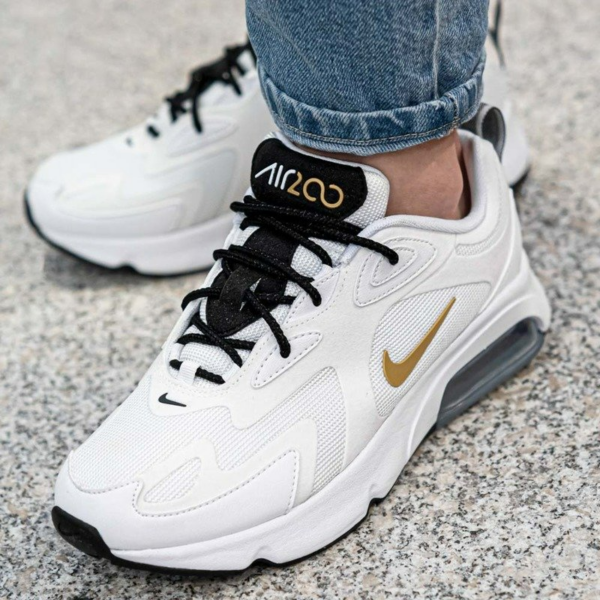 Giày Nike Wmns Air Max 200 'White Metallic Gold' AT6175-102 - Ảnh 4