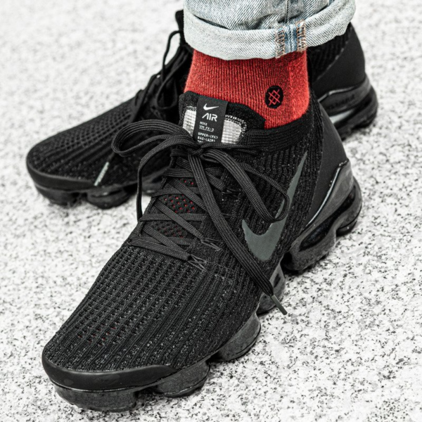 Giày Nike Air VaporMax Flyknit 3.0 'Triple Black' AJ6900-004 - Ảnh 4
