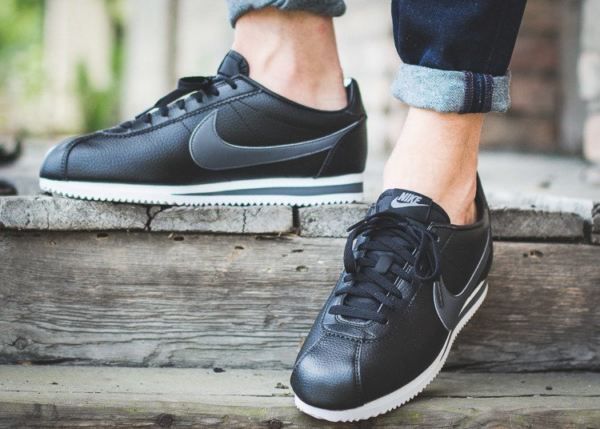 Giày Nike Classic Cortez Leather 'Anthracite' 749571-011 - Ảnh 3