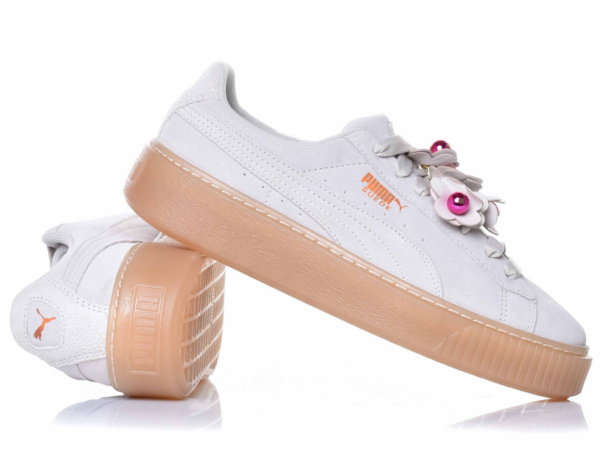 Giày Puma Platform Flower Tassel 'White' 369181-01 - Ảnh 6