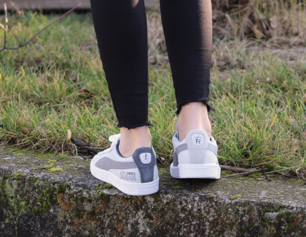 Giày Puma Suede Classic x Michael Lau 'White Grey' 366313-01 - Ảnh 3