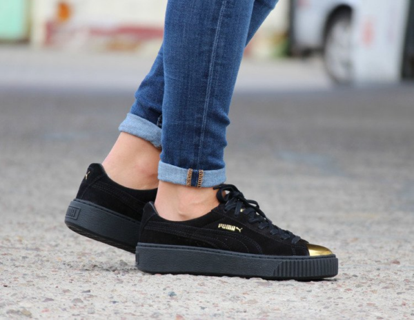 Giày Puma Wmns Suede Platform 'Gold' 362222-02 - Ảnh 4