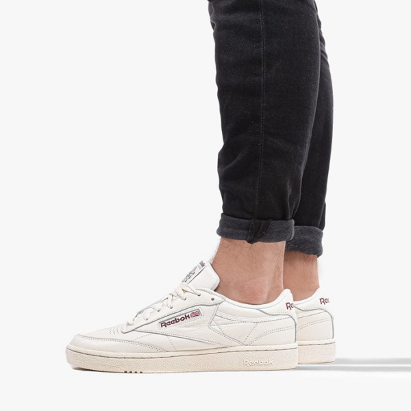 Giày Reebok Club C 85 Vintage 'Chalk Maroon' DV8812 - Ảnh 4