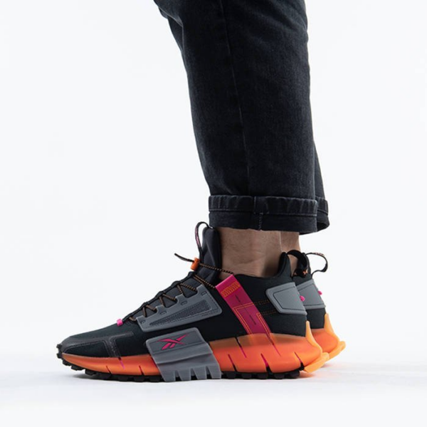 Giày Reebok Zig Kinetica Edge 'Black Pink Orange' FU8182 - Ảnh 2