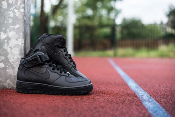 Giày Nike Air Force 1 Mid GS 'Black' 314195-004 - Ảnh 5
