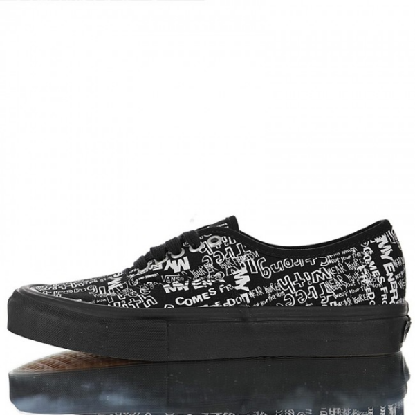 Giày Vans Comme des Garçons x Authentic LX 'Graffiti Black' VN0A33TASO7 - Ảnh 2